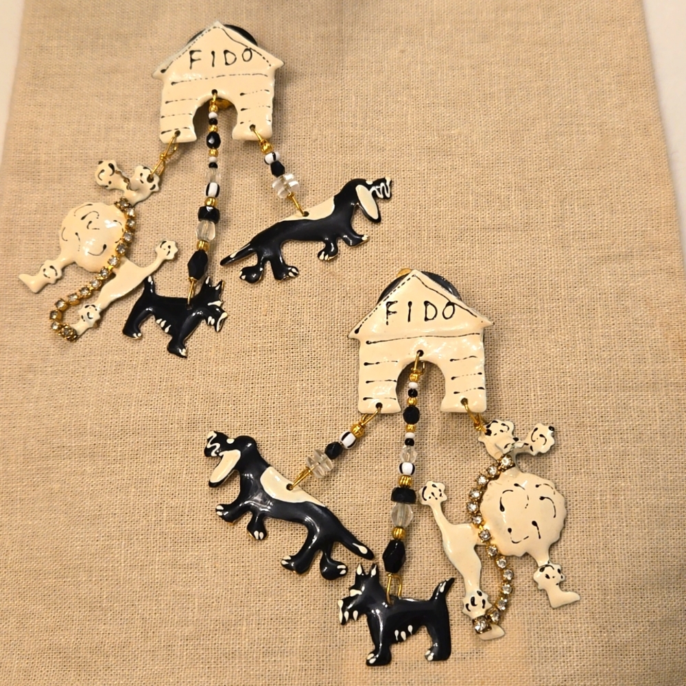 Lunch at the Ritz Fido Earrings
